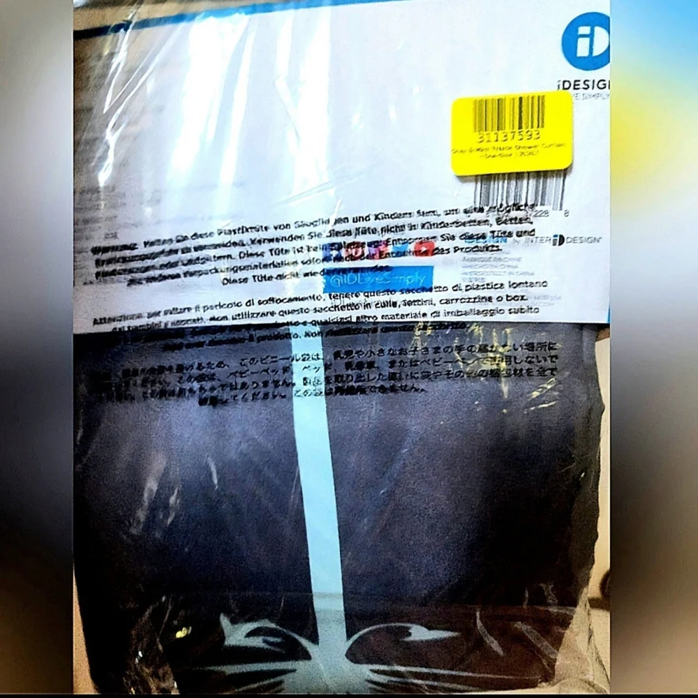 NWT IDesign Thistle Fabric Shower Curtain  (72